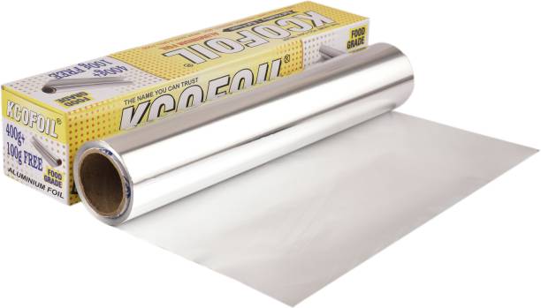 Kcofoil KCOFOIL Aluminum Foil Roll Paper 18Micron 400G+100G Free Pack of 1 Aluminium Foil