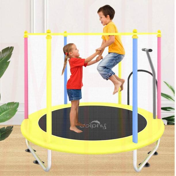 DOLPHY 48" Kids Trampoline with Safety Enclosure Net & ...