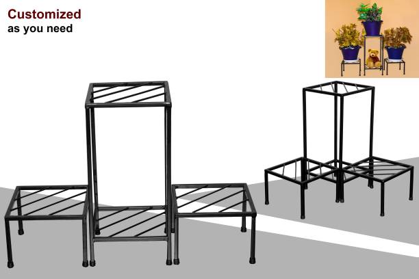 Sharf Plant Stand Rack - Indoor & Outdoor Plant Stand/Pot Stand 4 Tier Plant Container Set