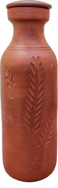Kerala Traditional Ayurveda Organic Natural Clay Water Bottle Summer for Lovable family 1500ml 1500 ml Bottle