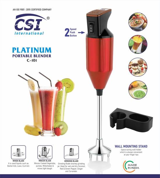 CSI INTERNATIONAL C-101 Hand Blender 200 W Hand Blender 200 W Electric Whisk (RED PLATINUM) 200 W Hand Blender
