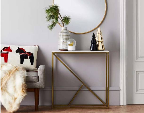 Gold Tables At, Project 62 Thin Metal Patio Console Table