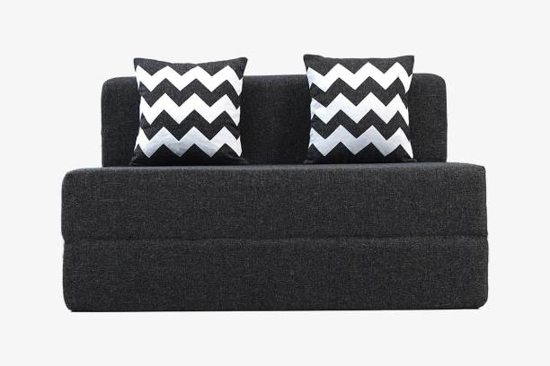 uberlyfe 2 Seater Sofa cum Bed | 4 Ft x 6 ft | Premium Jute | 2 Cushions Double Sofa Bed