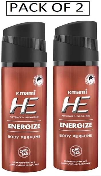 HE Energize Body Perfume - For Men (120 ml, Pack of 2) Perfume - 120 ml (For Men) Body Spray  -  For Men