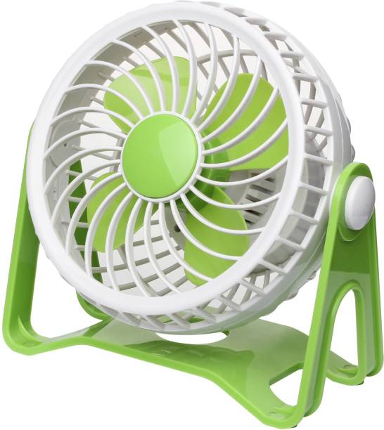 ECOSKY 5" Rechargeable fan JL-8305 Strong Air Flow, 3 speed setting AC/DC 120 mm 4 Blade Table Fan