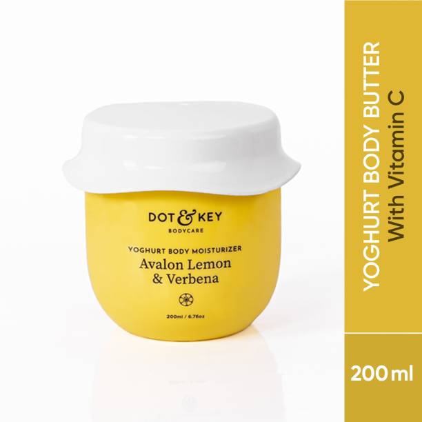 Dot & Key Yoghurt Body Moisturizer Avalon Lemon & Verbena, Bergamot, Deep Moisturization and Hydration, Body Yoghurt for All Skin Types, All Seasons | 200ml