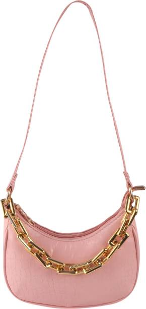 ZIONEEstyle Pink Sling Bag Women Elegant Fancy Fashionable Hobo Satchel Crossbody Shoulder Slingbag