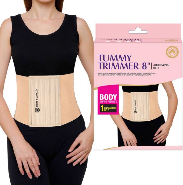 Mom & World Tummy Trimmer 8" Abdominal Belt, Body Shaper | Slimming Looks Belt for Stomach Abdomen Support