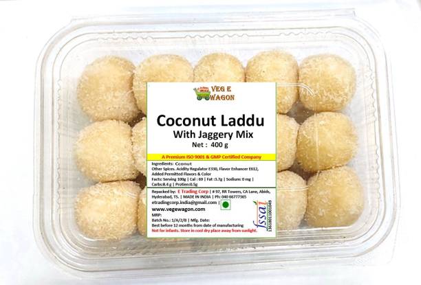 Veg E Wagon Coconut Laddu with Jagerry Mix 400 g Box