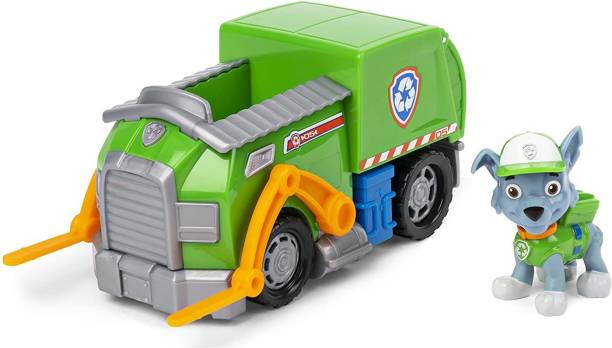 PAW PATROL Rocky's Recycle Truck Vehicle with Collectib...