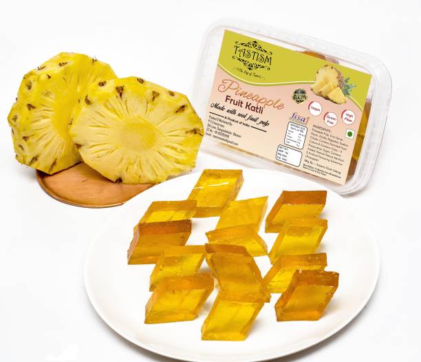 Tastism Premium Quality Pineapple Katli/ Candy| Made with Real Fruit Pulp of Pineapple Pineapple Jelly Candy