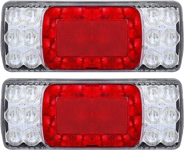 Allpartssource 12V LED Super Bright Taillights Set Suitable for Trucks an Universal vehicles Car Reflector Light
