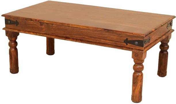 SHRI MINTU'S ART Sheesham Wood Coffee Table for Balcony, Garden| Round Table | Coffee Table Solid Wood Coffee Table