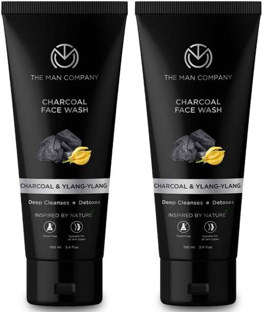 THE MAN COMPANY Activated Charcoal  Acne Oil Control - 100ml*2 Face Wash