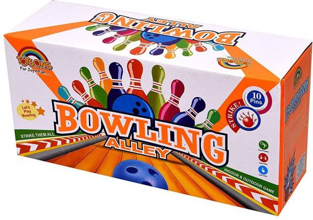 toysons MY First BOWLING ALLEY MINI BOX PACK 10 PINS Bowling