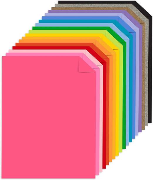 True-Ally 40 pcs A4 Colored 160-180 GSM Heavy Card stoke Pastel Sheets Art and Craft unruled A4 180 gsm Origami Paper