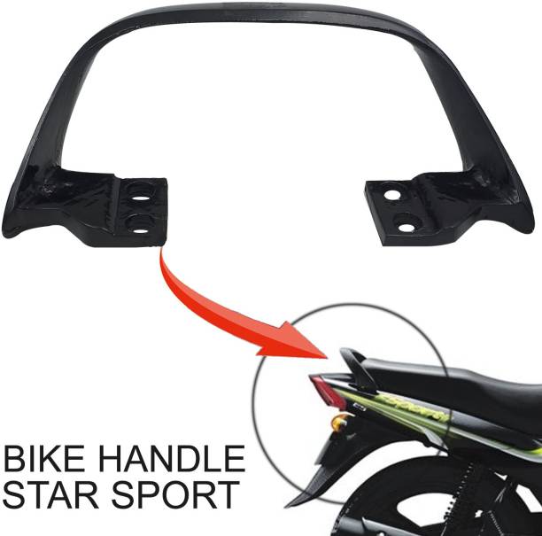 Znee Smart Z1 Bike Rear Seat Handle Backrest Suitable for TVS Star Sport (Black) Bike Headlight Grill