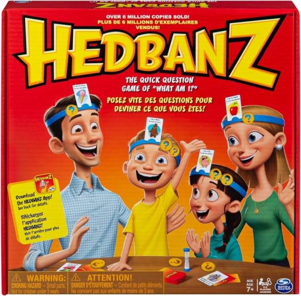 NVF TOYS Spin Master Games - Hedbanz Family Board Game ...