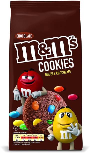 m&m's Soft and Chewy Cookies Double Chocolate (IMPORTED FROM UK) Cookies