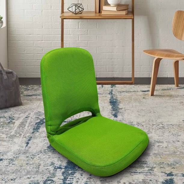 SANUSHAA Eezysit Folding Meditation Yoga Chair (Fabric, Green) Green Meditation Chair