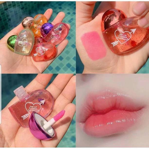 Beauty Karwan Heart Shape Pink Lip Gloss Tint