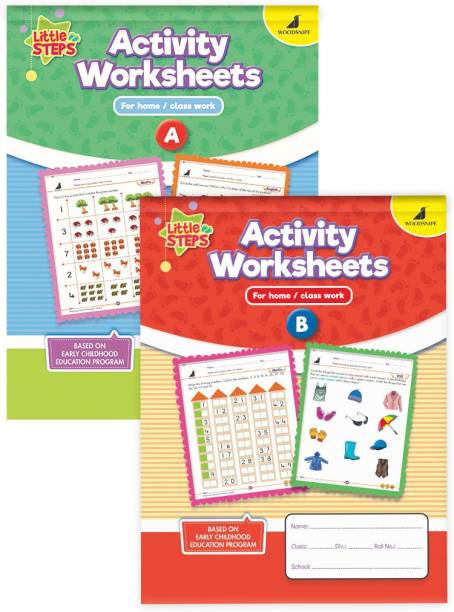 Woodsnipe Activity Worksheets for Preschool |Nursery, LKG |Ages 2-4|English, Maths, EVS and Creativity | Fine Motor Skills | Engaging Illustrations |Fun Games, Brain Puzzles |Homeschooling