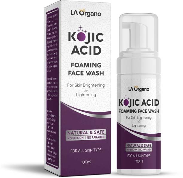 LA Organo Kojic Acid Skin Brightening & Lightening with Vitamin C Foaming Face Wash