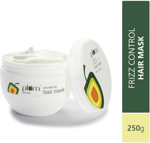 Plum Avocado Nourish-Up Hair Mask | For Frizz-Free Hair | Contains Avocado Oil, Argan Oil & Shea Butter | Hair Spa Treatment For Smooth Hair | 100% Vegan