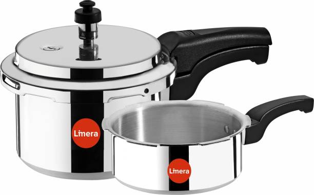 Limera Orchid Induction Base 3 L, 2 L Pressure Cooker & Pressure Pan