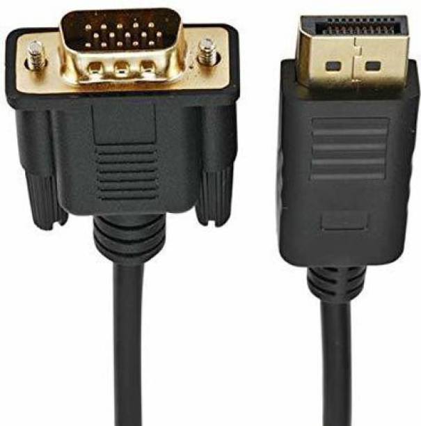 TERABYTE  TV-out Cable 1.8 Meter DisplayPort (DP) to 15 Pin VGA Cable Male to Male full HD Video Cable