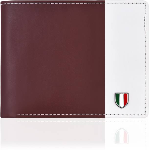 GIOVANNY Men Casual, Formal Maroon, White Artificial Leather Wallet