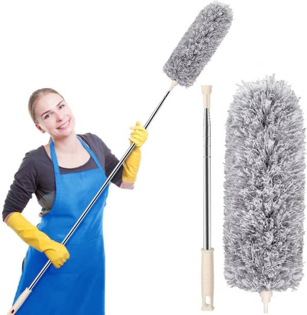 Veki Microfiber Feather Bendable & Extendable Duster With 100 inches Expandable Pole Wet and Dry Duster