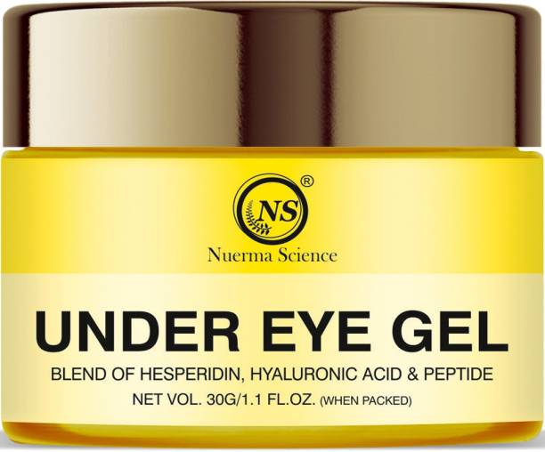 Nuerma Science Under Eye Gel for Dark Circles, Puffy Eyes, Wrinkles & Dull Skin
