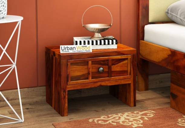 UrbanWood Solid Wood Bedside Table