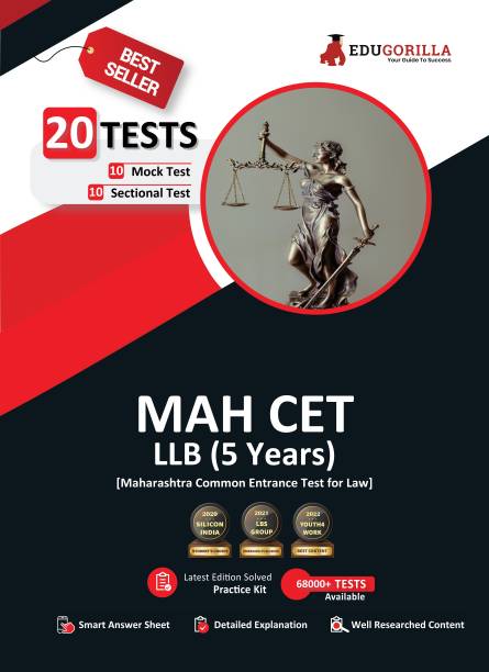 MAH CET LLB 5 Years (Integrated Course) Exam Prep Book  - 1800+ Solved Objective Questions For MHCET (10 Full-length Mock Test + 10 Sectional Tests)