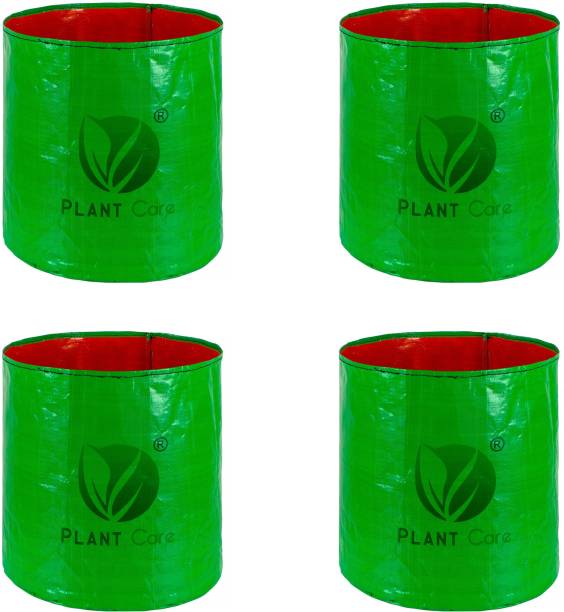 PLANT CARE Gardening Grow Bag, Nursery Cover Green Bags, Indoor & Outdoor Grow Containers for Vegetables Fruits Flowers with quantity of 4 Grow Bag