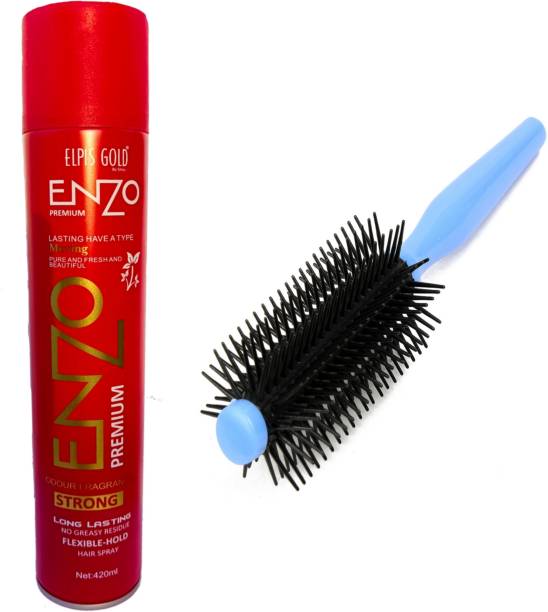 enzo Hair Styling Hold Hair Spray with 1. Comb Hair Gel