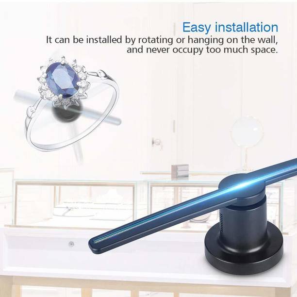 ZuZu Newly Upgraded [2022] Intelligent 3D 5D 4K Advertising Display Fan WiFi Added (1000 lm / Wireless) Portable Projector ZuZu Newly Upgraded [2022] Intelligent 3D 5D 4K Adverti...