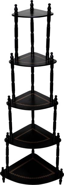 Spanglers Engineered Wood Side Table (Finish Color - Black, DIY(Do-It-Yourself) Engineered Wood Side Table