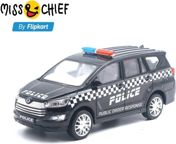 Miss & Chief by Flipkart Mini Police car Toy Non Toxic Plastic Pull Back Action Excellent Body for kids