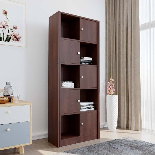 Nilkamal Juno Engineered Wood Semi-Open Book Shelf