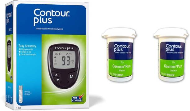 CONTOUR PLUS Globally Most Trusted and Highly Accurate Glucometer With 10+10 Strips Glucometer