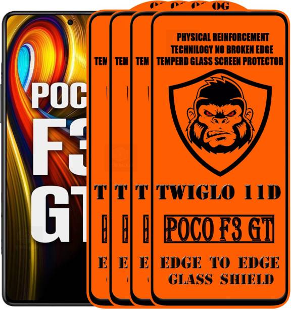 TWIGLO Edge To Edge Tempered Glass for POCO F3 GT