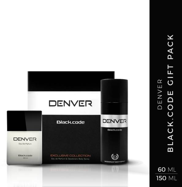 DENVER Black Code Gift Set (Perfume 60 ML+Deo 150 ML) C...