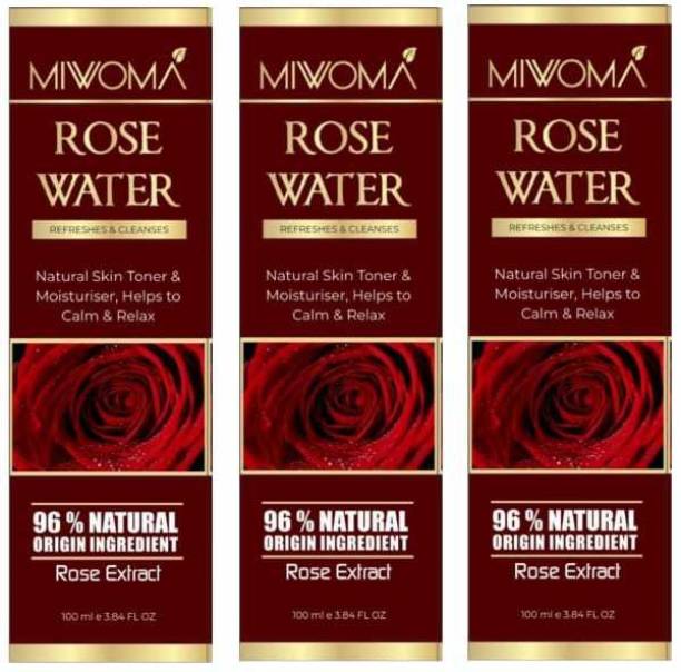 MIWOMA Pure Rose Water for Natural Skin Toner , Makeup Remover and Moisturizer Makeup Remover