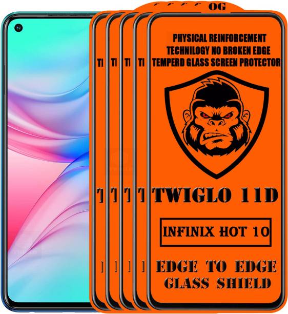TWIGLO Edge To Edge Tempered Glass for INFINIX HOT 10