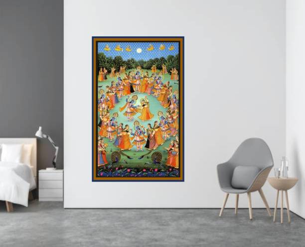 Krishna raslila Decorative wall wallpaper for living room 3D Poster