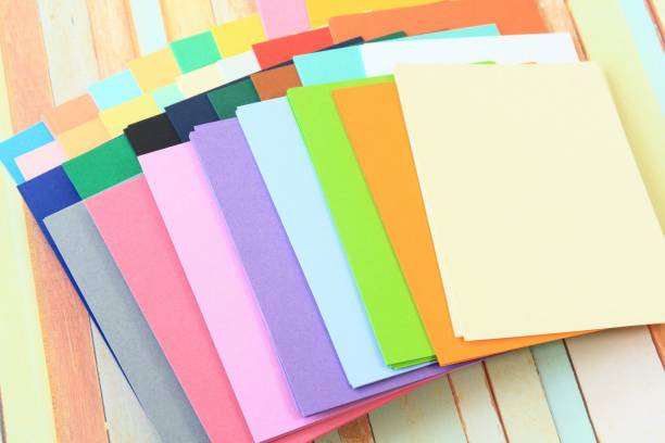 KRASHTIC Color Sheets Smaller 28X21 Origami Sheet for Art and Craft work Plain 28X21 Cm Plain A4 70 gsm Origami Paper