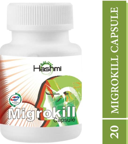 Hashmi Migrokill Natural 20 Capsule For Relief From Migraine & General Head Aches
