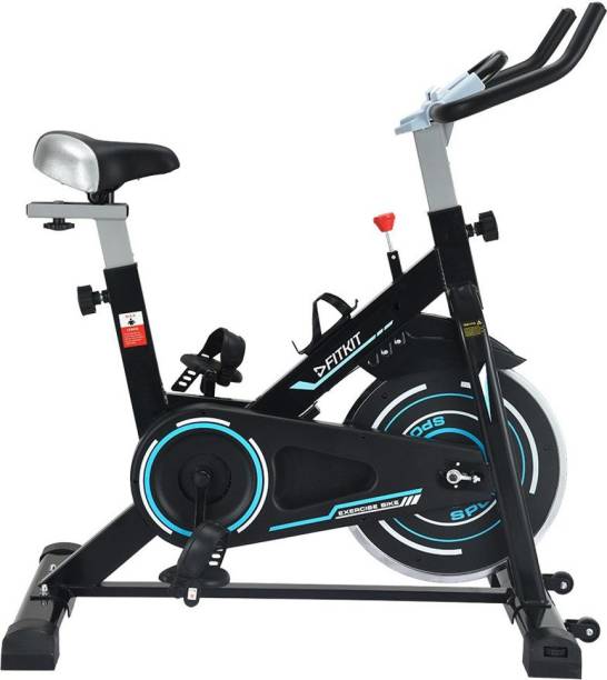 Fitkit FK4000(13.22lbs Flywheel) Free Installation, Connected Live Interactive Sessions Spinner Exercise Bike